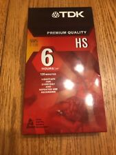 Neuf TDK T-120 HS 6 Heures Vide VHS Bandes Usine Scellé Qualité Premium