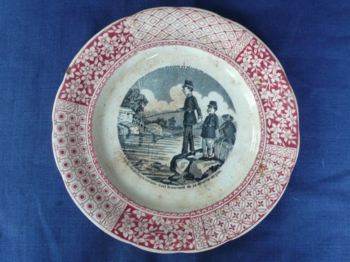 Ancienne assiette longwy - de,