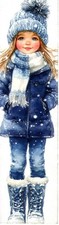 Marque page Noël/hiver fille