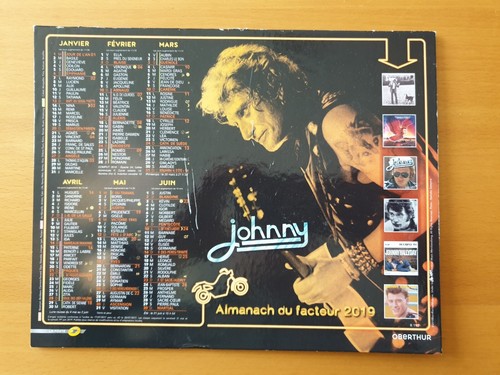 Calendrier johnny hallyday - johnny,