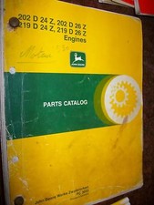 John Deere Moteurs 202 219 : catalogue de pièces
