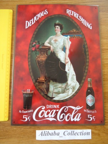 Plaque tole coca - plaque,