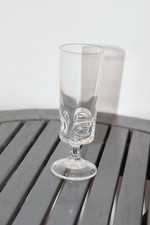 FLUTE  A CHAMPAGNE EN VERRE TRANSPARENT VINTAGE 70/80's pls en stock