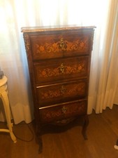 commode chiffonnier louis 15 avec plateau en marbre