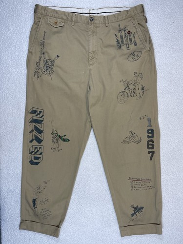 Pantalon chino graphique - , baggy