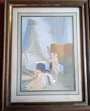 Charmante peinture signée