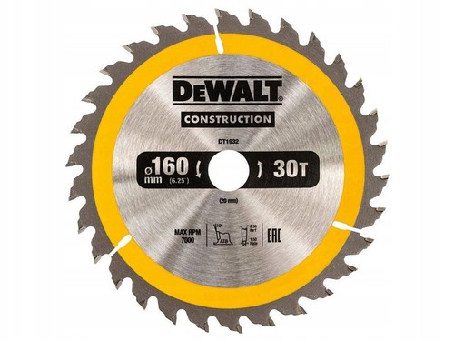 Lame scie dewalt 165 20 - scie,
