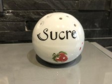 Sucrier boule à fraises Louis Lourioux vintage collection rond collection