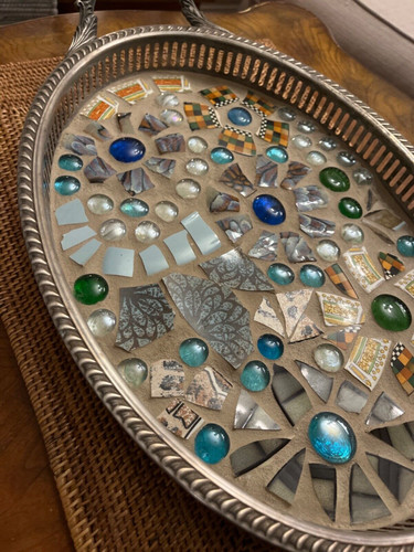 Handmade mosaic art silver - mosaic,