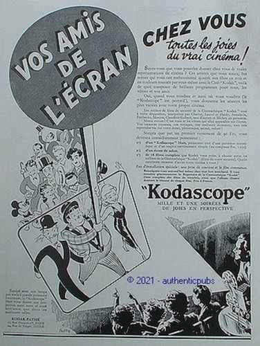 Publicite kodascope kodak - publicite,