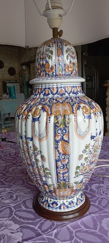 Pied lampe faïence - pied, de