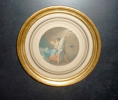 Gravure ronde verrou - verrou, de