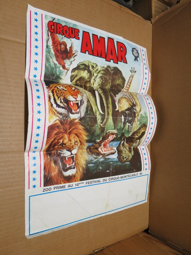 Cirque amar affiche - cirque,