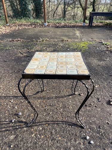 Table basse sellette fer - en,