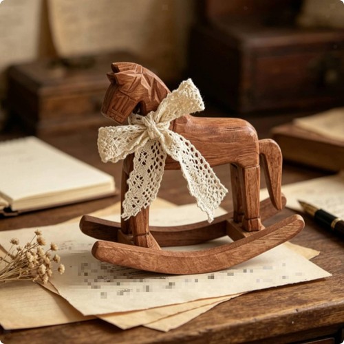 Cheval bascule bois - cheval,