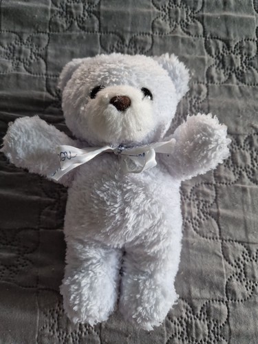 Peluche doudou ours blanc - peluche,