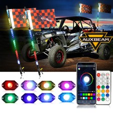 AUXBEAM 2x 3FT Spiral RGB LED