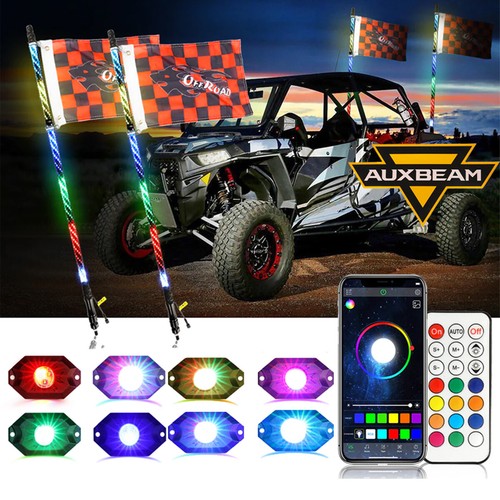 Auxbeam 3ft spiral rgb led - auxbeam,