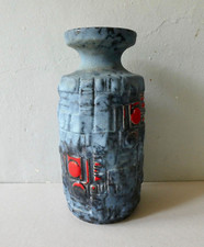 vase en céramique, Keramik, Germany, décor architecturé, graphique, 1970