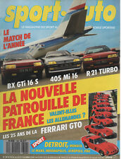 SPORT AUTO 306 1987 24H MANS INDY 500 MONACO 405 Mi16 R21 2L TURBO BX GTI 16S