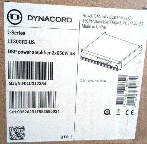 New dynacord l1300fd - 2, x