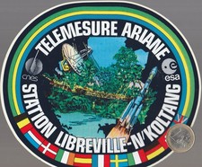 Espace - Satellite. CNES ESA. TELEMESURE ARIANE. Station Libreville N'Koltang