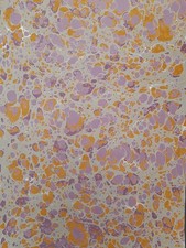 Papier marbré à la cuve de