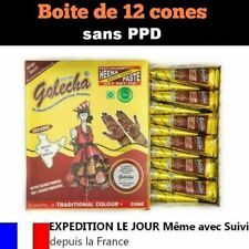 12 X cone Golecha henné Nature par BOITE - henna 🇨🇵 PRIX GROSSISTE ✅ Expé 24h