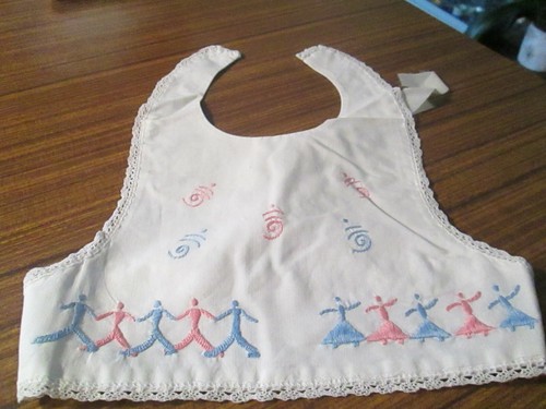Bavoir ancien pour bébé - , ou