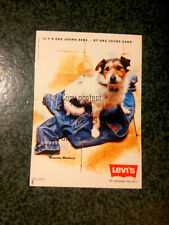 LEVI'S blouson western chien jours sans  pub advert carte postale postcard 