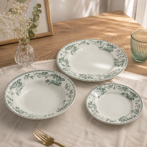 Lot assiettes soupe plate - 3,