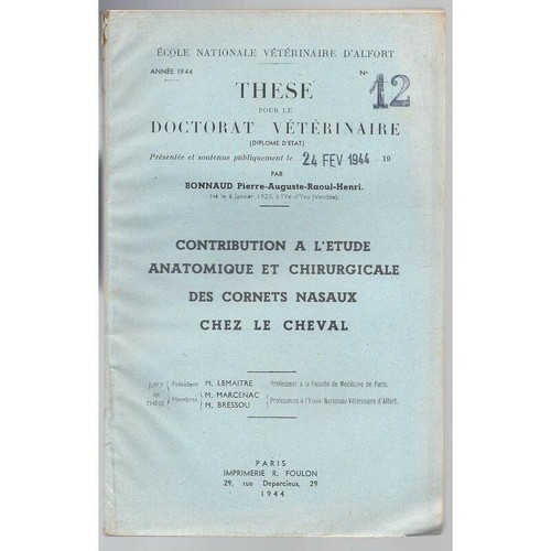 Bonnaud contribution à - bonnaud,