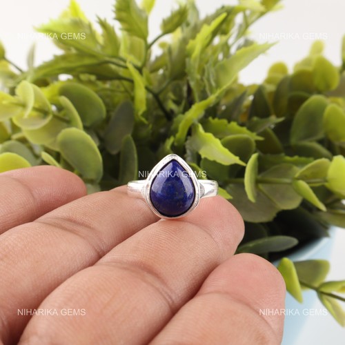 Bague solitaire femme lapis - solitaire, en