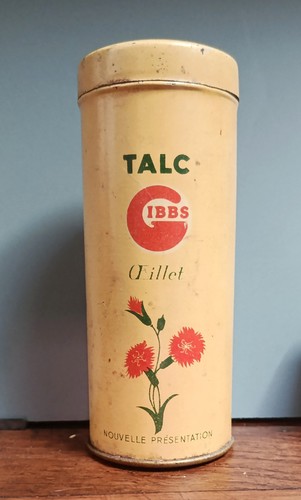 Boîte métal ancienne talc - boîte,