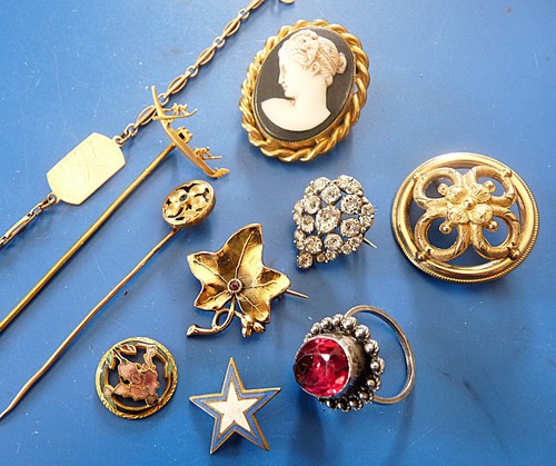 Lot bijoux anciens napoléon - lot,