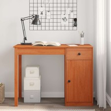 Bureau blanc 100x50x75cm - blanc, bois