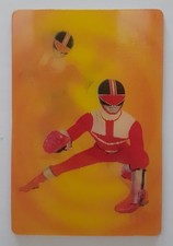 Carte Holographique :  RANGER ROUGE - POWER RANGERS - Kellogg's - Année 2002