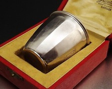 LOUIS COIGNET TIMBALE GOBRLET ART DECO EN ARGENT MASSIF ANNEES 1920