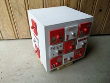 AR Calendrier de l'avent cube à 24 tiroirs à remplir déco Noël flocons 