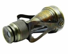 Ancien télescope binoculaire monoculaire en laiton vintage lunette de visée n...