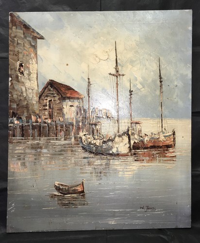 Huile sur toile couteau - sur,