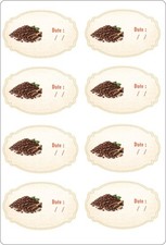 Lot de 16 etiquettes