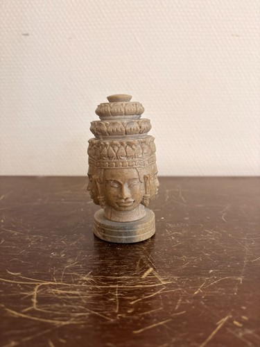 Ancien tête pierre sculpté - pierre,