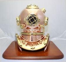 Deluxe Mark V Dive Helmet With a Wooden Base, 12