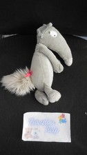 doudou peluche louve gris