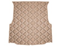 Matelassé Cuir artificiel BEIGE FONCÉ Tapis coffre pour BMW 3 E46 coupe 1998-200