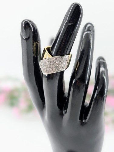 Bague ors pavée - bague,