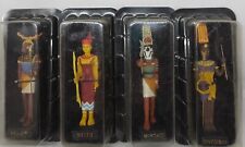 Lot 4 figurines HACHETTE Dieux De L’Égypte ancienne KHNOUM MONTHOU ONOURIS NEITH