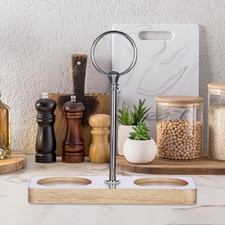 Plateau de moulin à sel et à poivre, socle en bois, plateau de comptoir,