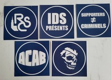 Autocollants Ultra Boys stickers UB90 Ultras Racing Strasbourg RCSA ACAB IDS